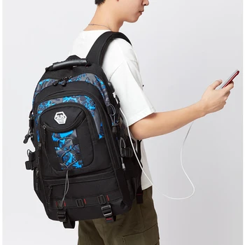 

2019 New Laptop Packback USB Charging Computer Backpacks Casual Travel Large Capacity Men's School Bag Fashion Backpack Mochila