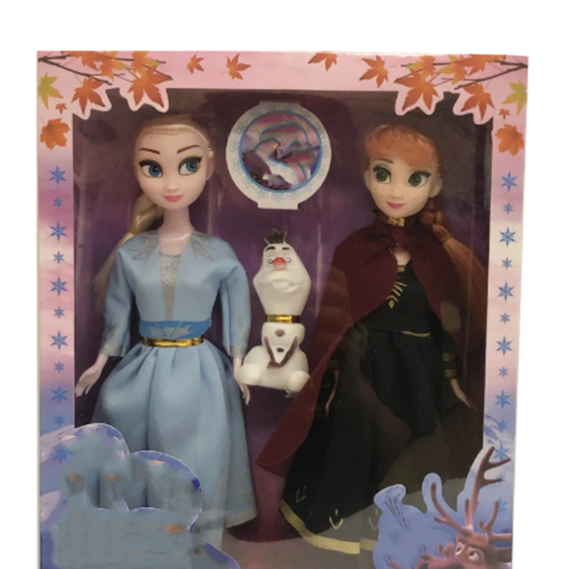 Кукла Эльза Анна Boneca набор с красивой одеждой Снежная королева игрушки принцесса Анна и Эльза для девочек рождественские подарки 30 см