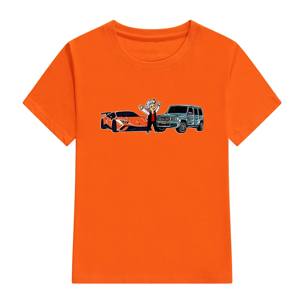 Camiseta familiar de algodón para padre e hijo, camisetas con estampado de Mercedes A4, Tops informales de moda para niños, regalos del Día del Padre