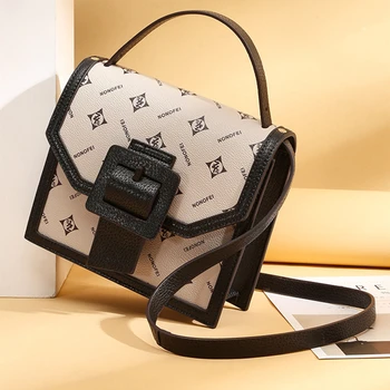 

Printed Pattern Top-handle Handbags for Women 2020 Trend Genuine Leather Shoulder Messenger Bags Ladies Evening Party Purses gg