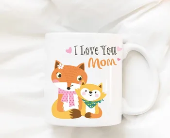 

Mothers Day Fox Mugs Beer Travel Cup Coffee Mug Tea Cups Home Decor Novelty Friend Gift Birthday Gifts
