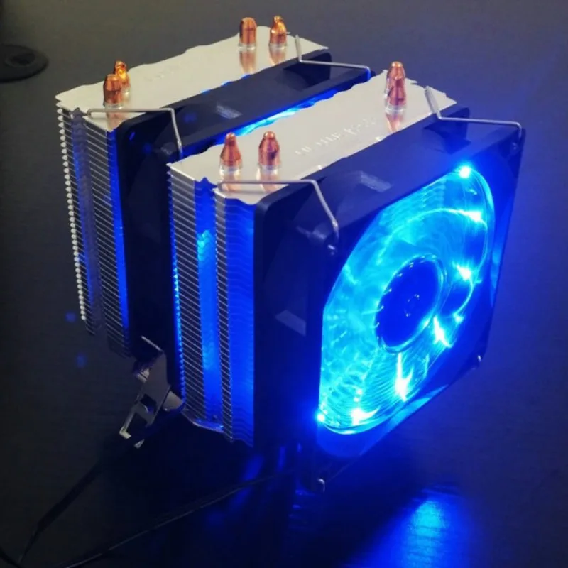 6 тепловых трубок двухбашенного охлаждения 9 см RGB вентилятор Поддержка 3 вентилятора 3PIN cpu вентилятор для Intel и для AMD
