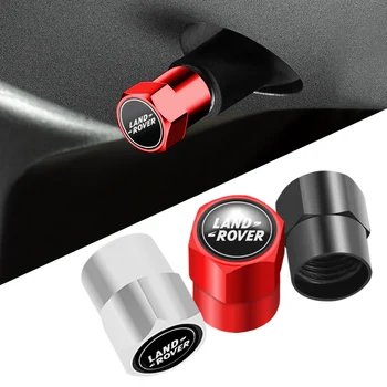 

4pcs Valves Tyre Stem Air Caps Valve Caps Car Wheel Tires For Land Rover Range Rover Evoque Defender Discovery Freelander SV