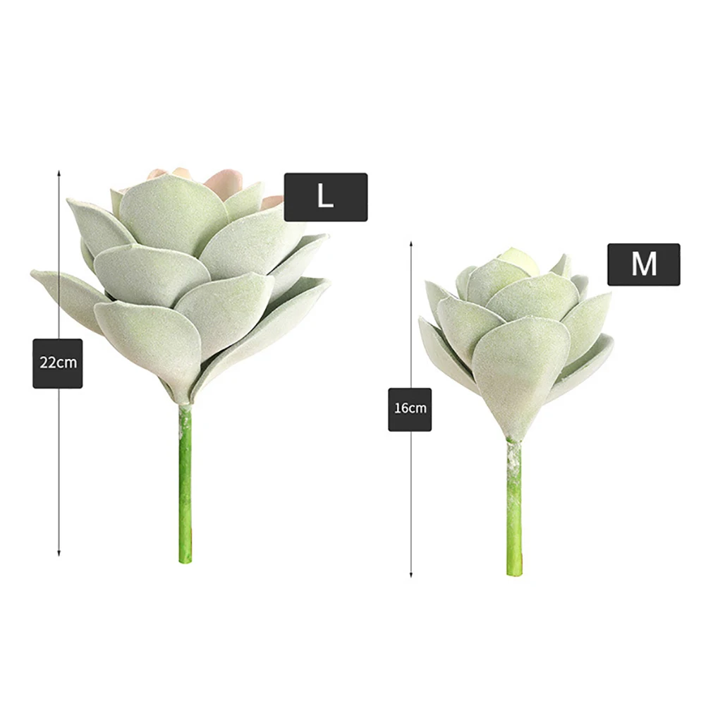 Mini Artificial Succulent Plant Bonsai Fake Lotus Flower Balcony Desktop Decor Home Decoration Accessories Room Decoration