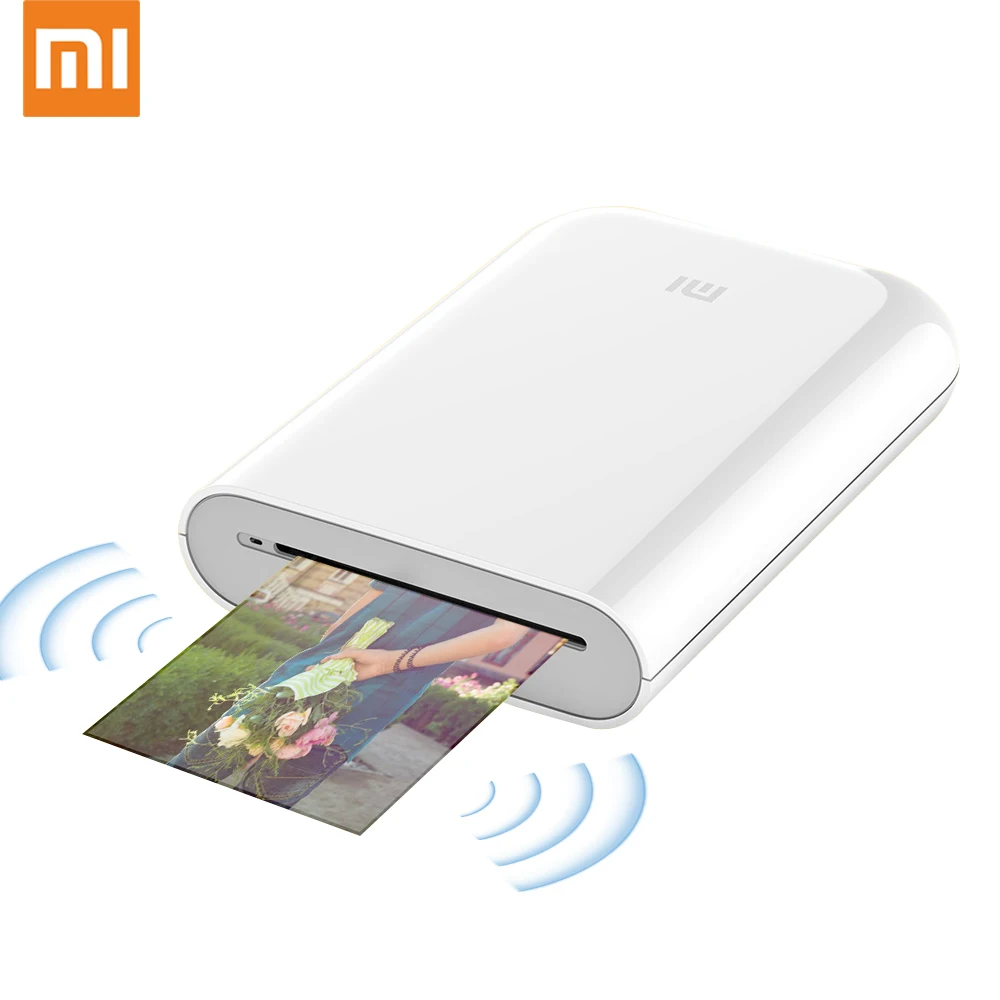 Original Xiaomi Mijia AR Printer Pocket Photo Mini Printer With DIY Share 500mAh Smart Printer Mork