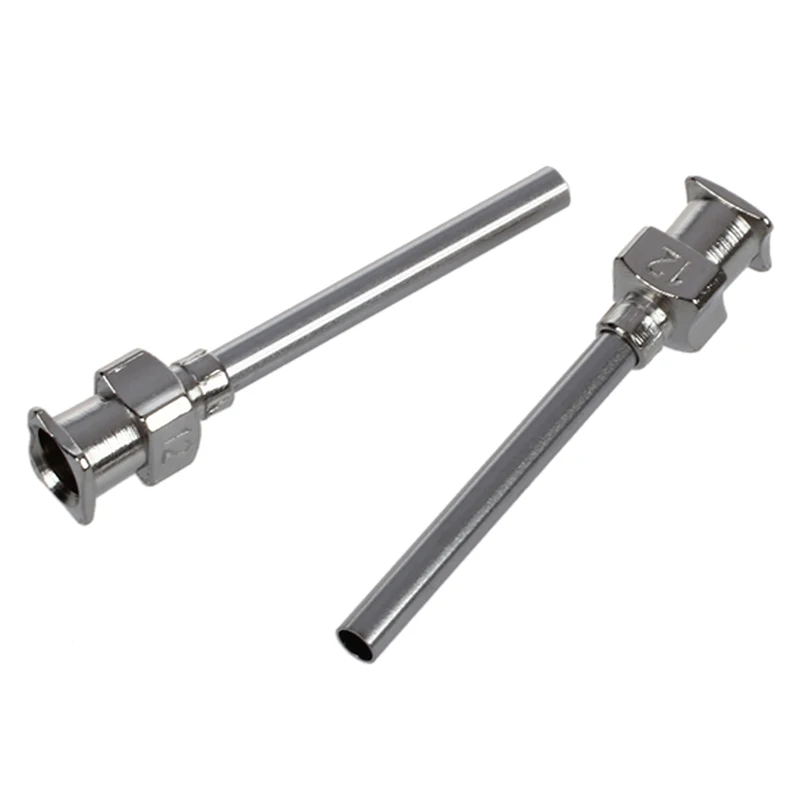 Наконечник из нержавеющей стали Luer Lock, 12 Калибр, 2,05 мм ID x 2,8 мм OD, " Длина(упаковка из 6