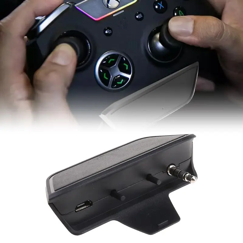 

Wireless Bluetooth Headset Adapter 3.5mm Headphone Converter Receiver with LED Indicator for XBox One Controller