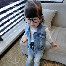 Новинка, стильный детский жилет в Корейском стиле для мальчиков и девочек, модный жилет для маленьких детей жилет с Микки Маусом в ковбойском стиле, 17