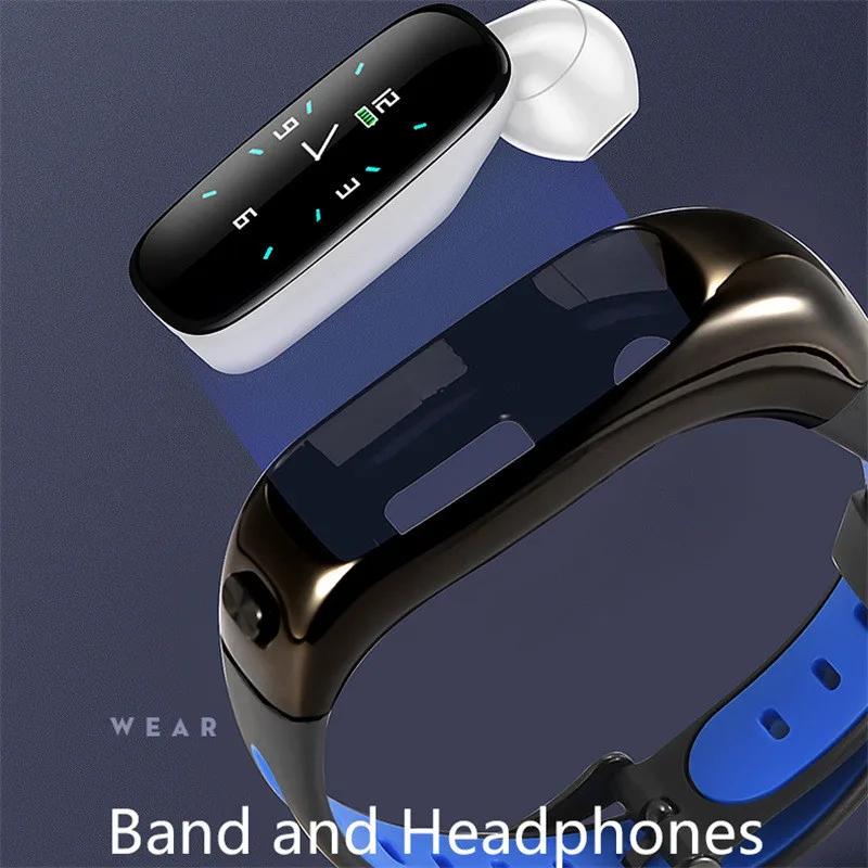 S1 Bluetooth наушники и умный браслет многофункциональный спортивный браслет интеллект