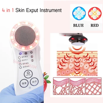 

Facial LED Skin Tightening 4 in 1 LED Photon Therapy Device Anti Aging Wrinkles Blackhead Acne Reduce Face Skin Care Machine