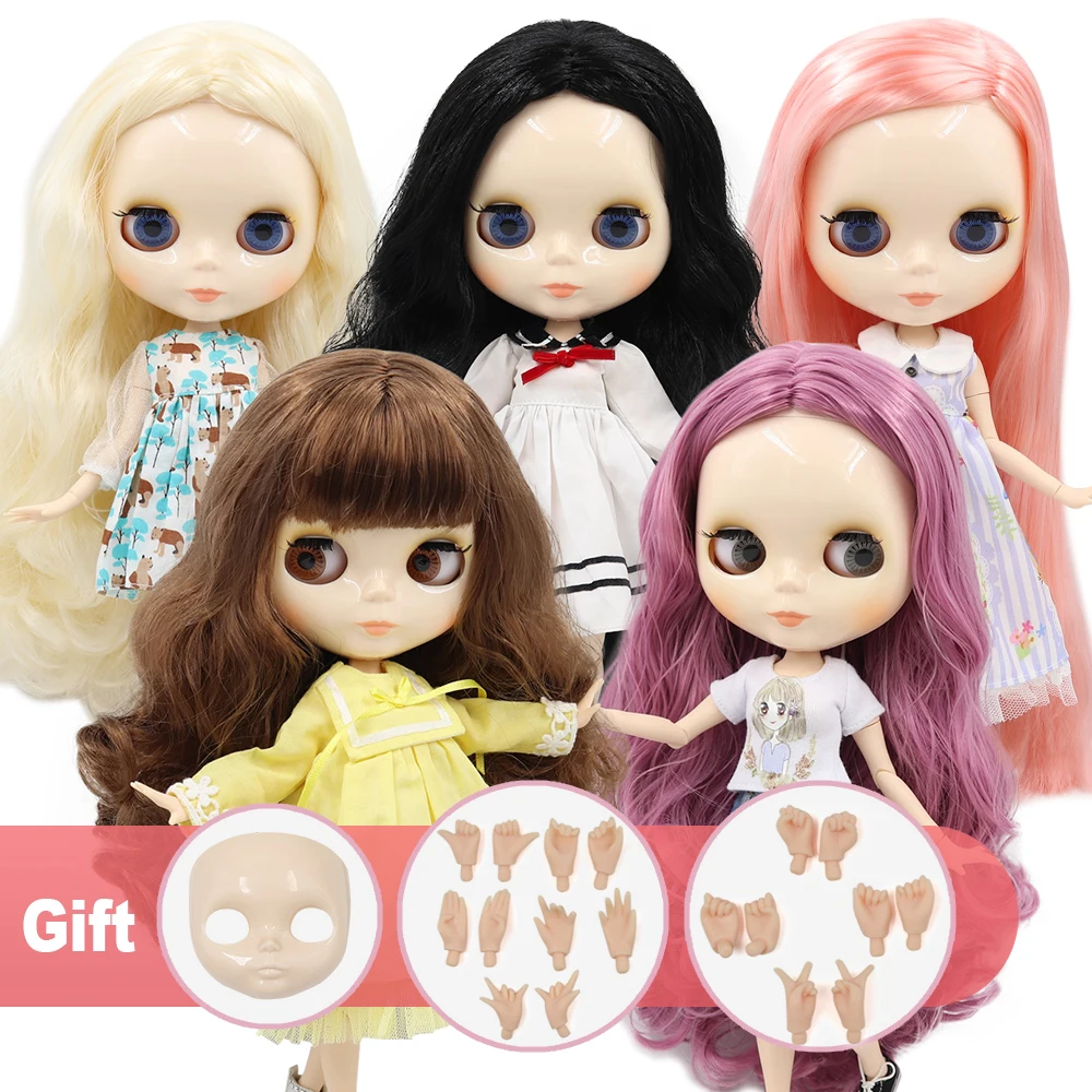 Ледяная фабрика Blyth кукла 1/6 BJD индивидуальные обнаженные тела с белой кожей, глянцевое лицо, подарок для девочки, игрушка