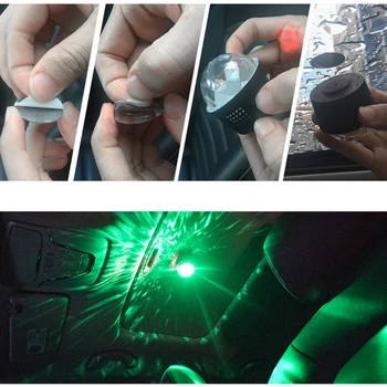 

Colorful DJ RGB Light Disco Party Stage Lights Sound Activated Rotating USB