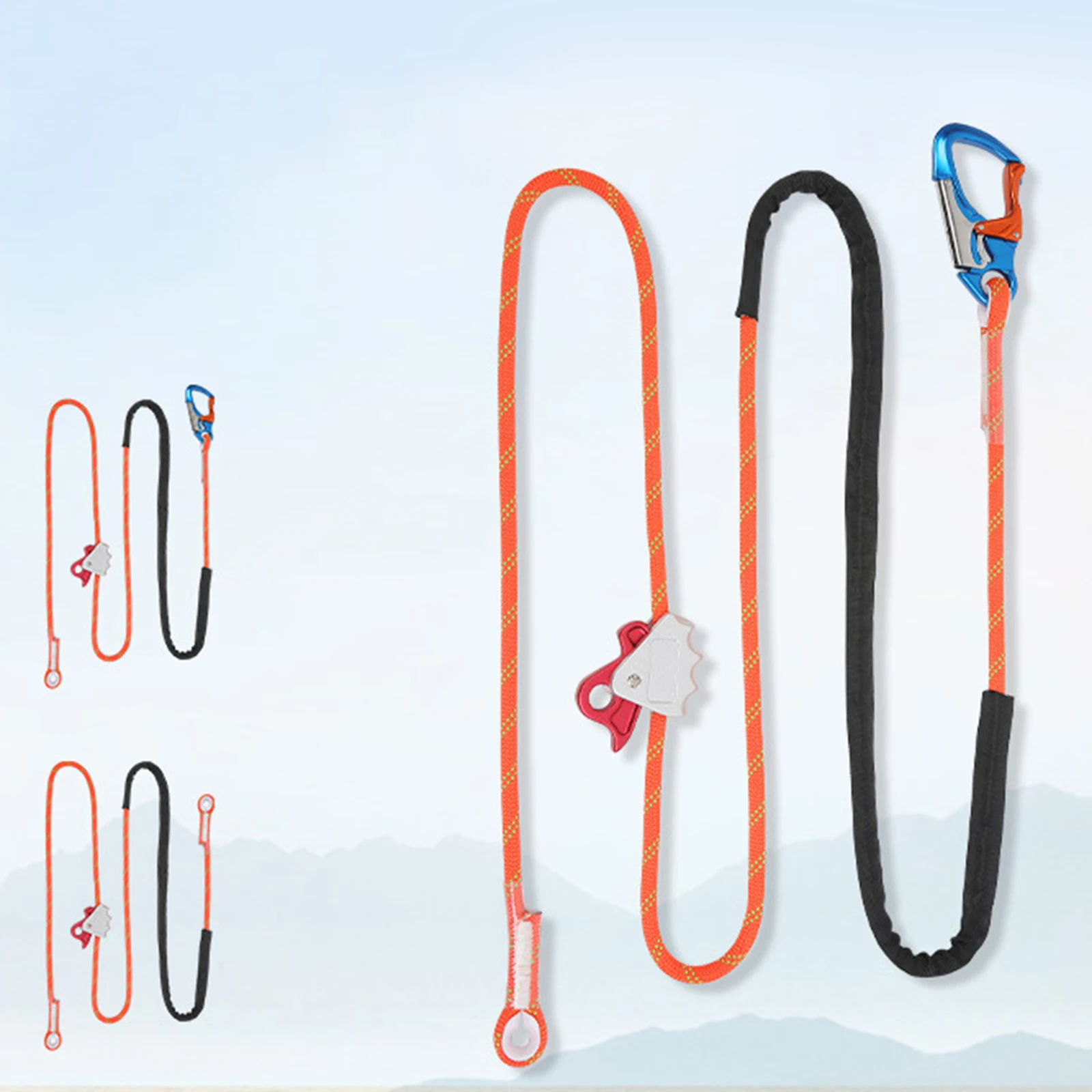 Safety Positioning Lanyard With Sturdy Rope, Adjustable Restraint