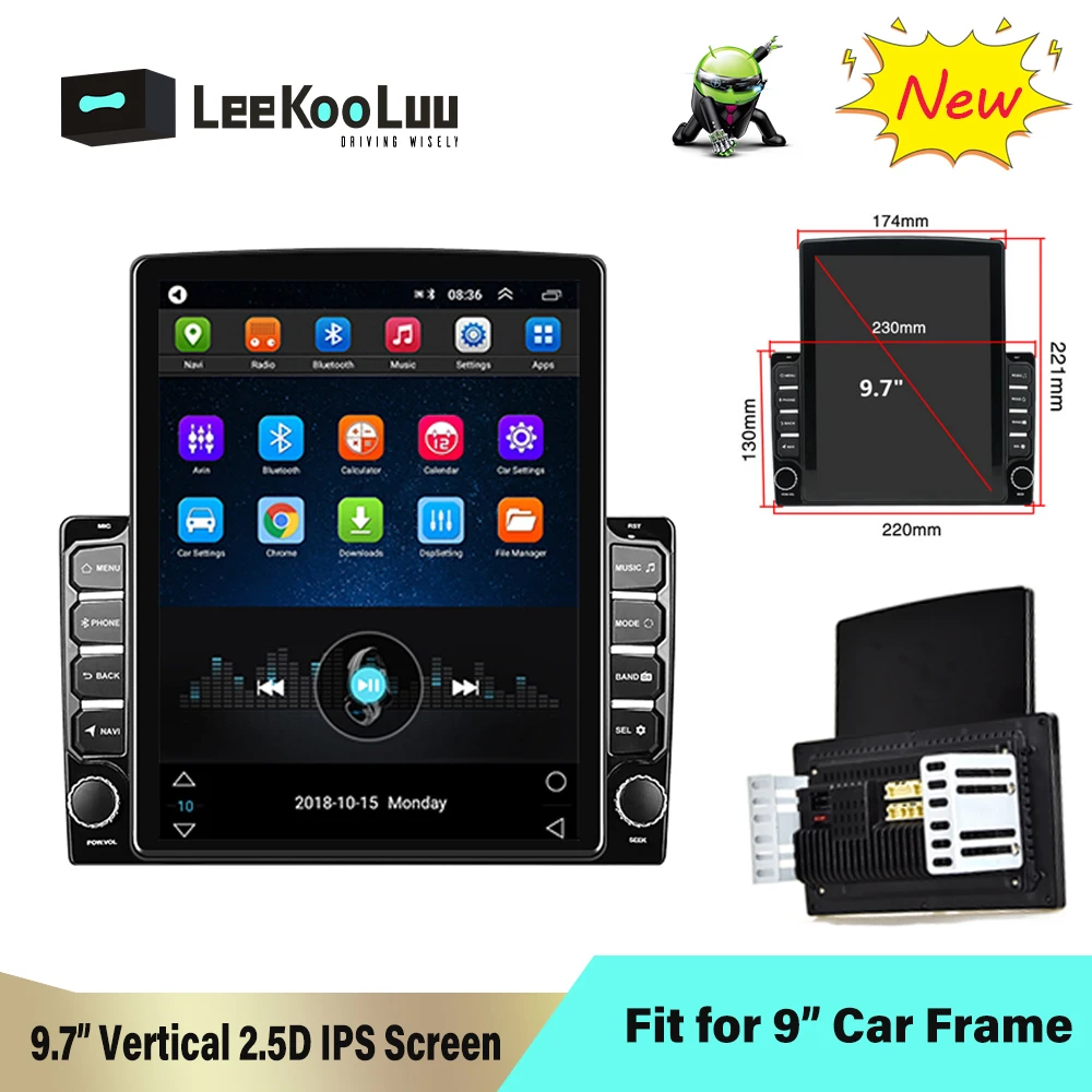 Автомагнитола LeeKooLuu 2 Din Android GPS мультимедийный видеоплеер универсальная 2Din с