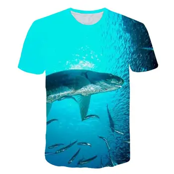 

2020 New fish 3D Print Casual Fashion T-Shirt Europe And America Style Beauty 3D Trend Casual Elegant Tops