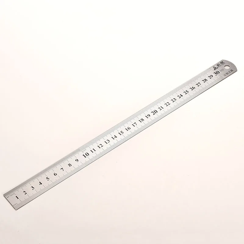 

2020 Stainless Steel Metal Ruler Metric Rule Precision Double Sided Measuring Tool 30cm Wholesale