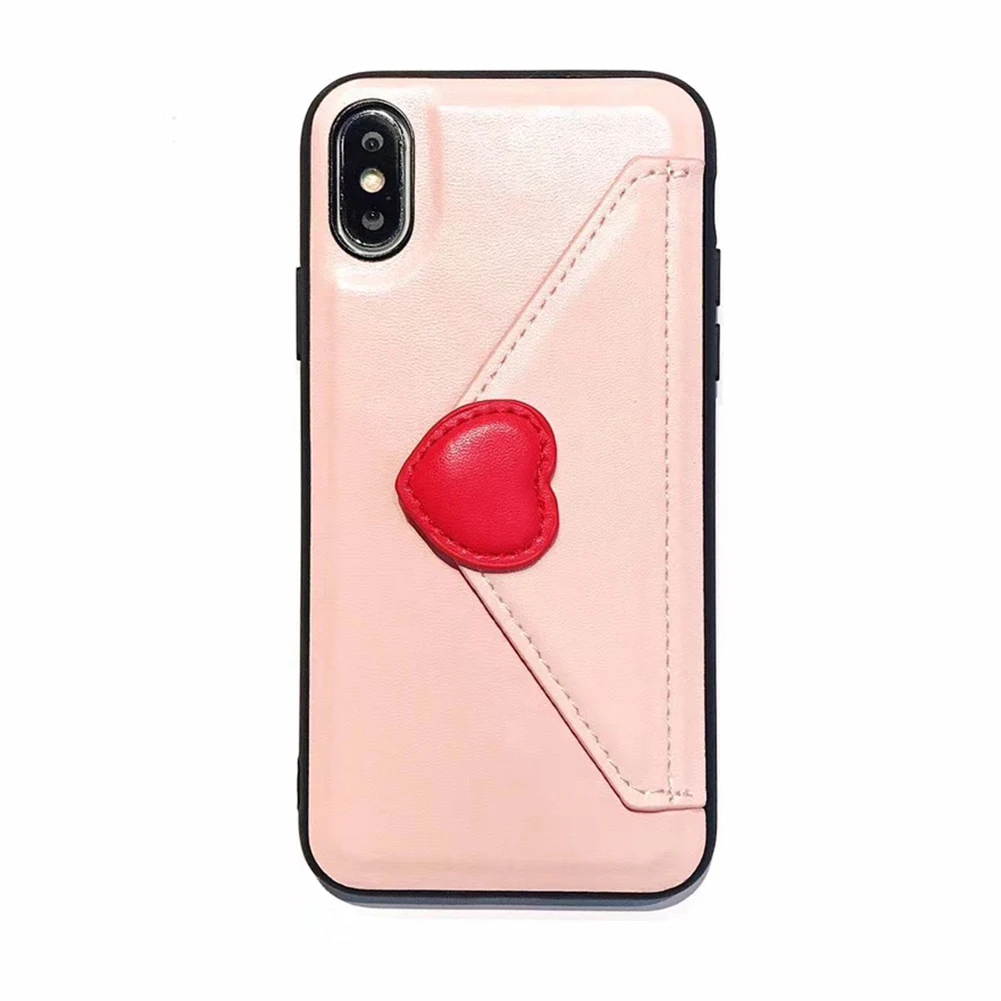Кожаный бумажник чехол для телефона для iPhone 11 Pro Max X XS XR Love Heart слот для карт чехол противоударный защитный чехол для 6 6S 7 8