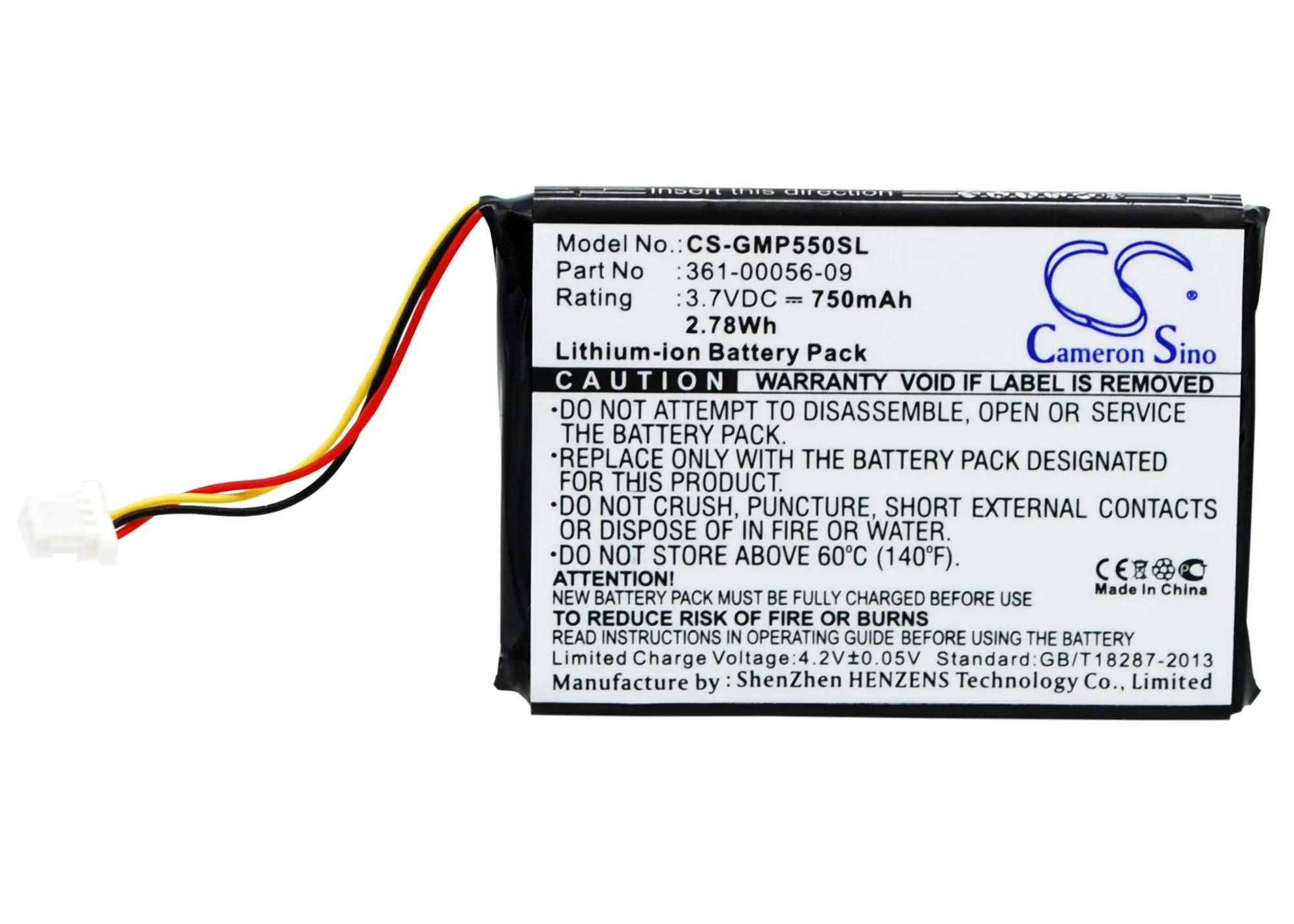 Аккумулятор Cameron Sino 750 мАч 361-00056-09 для Garmin Pro 550 70 Trashbreaker PT 10 передатчик Sport TB |