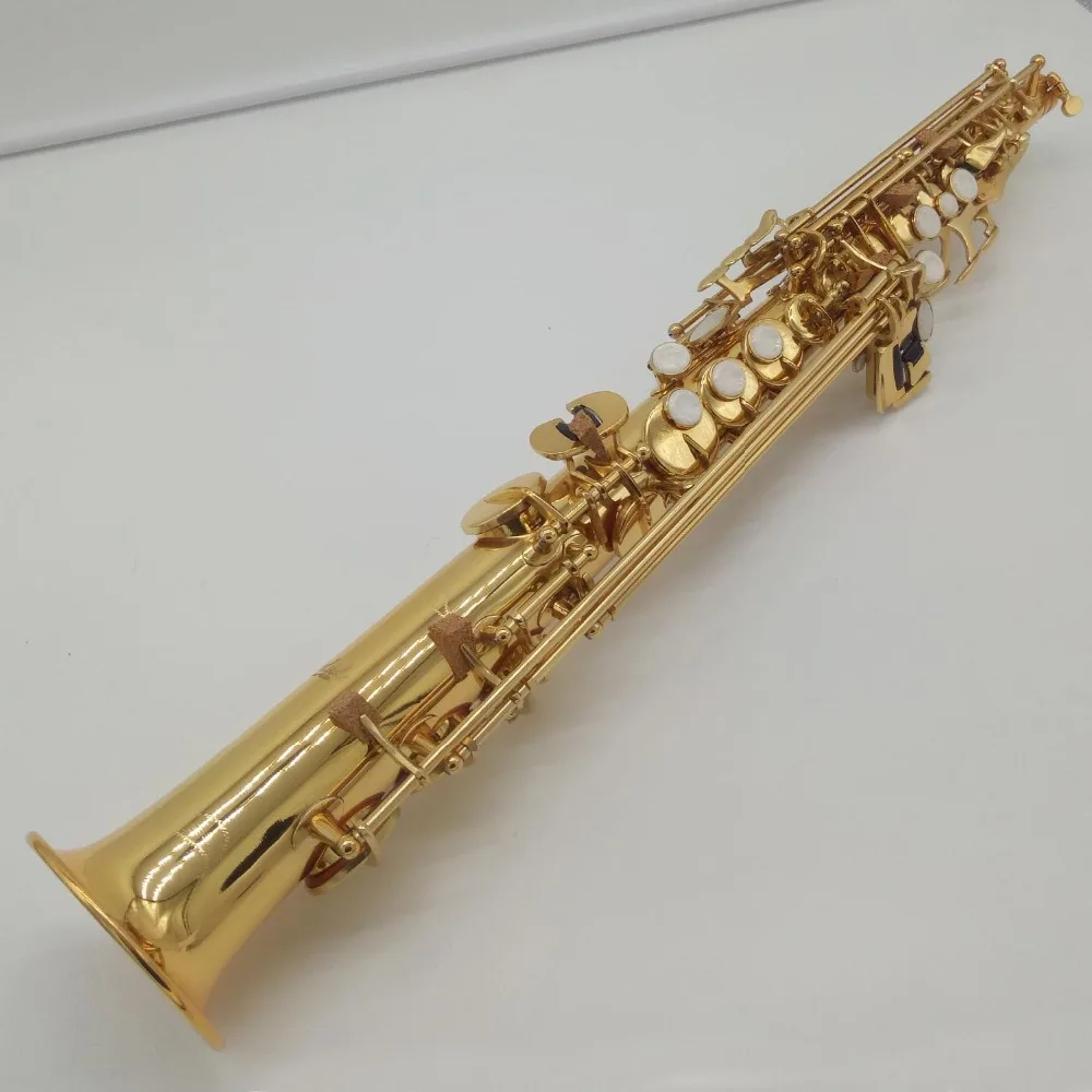 Музыкальный Fancier-клуб сопрано саксофон Conn SS-610 золотой лак b-плоский сопрано Sax 610 с Чехол мундштук камышовый шейный