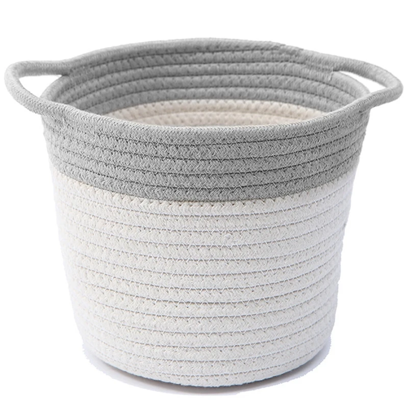 Panier de tri de débris de Dessus de Table tissé de Corde de Coton de Motif Animal pour des collations télécommandées cosmétiques de Papeterie LQKYWNA Paniers de Rangement de Corde de Coton