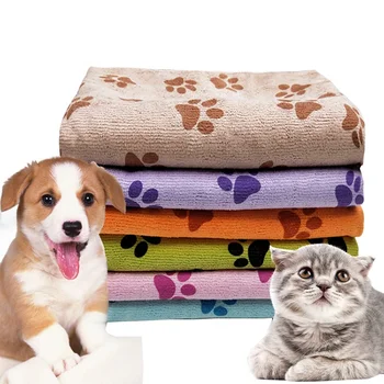 

The Dog Paw Prints Pet Dog Microfibre Microfiber Towel for Dog