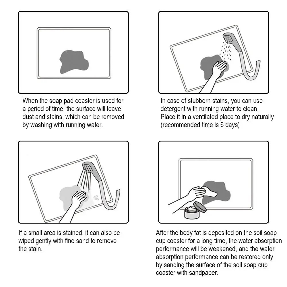 

Beautiful Thermal Cup Mat Drink Kitchen Accessories Diatomite Novelty Cup Pad Dinning Coaster Square Home