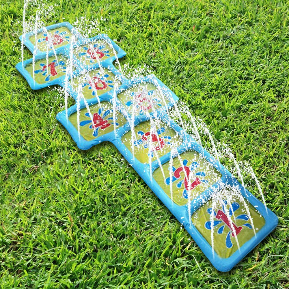 

Accessories Inflatable Toy Pool Splash Summer Hopscotch Water Sprinkler Game Mat Children Spray Outdoor Playing Courtyard Fun