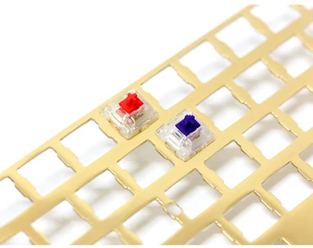 

Brass Plate Satin Finished Sandlasted Mounting Plate for Cherry MX Switches 60% Mechanical Keyboard DIY GH60 XD60 XD64