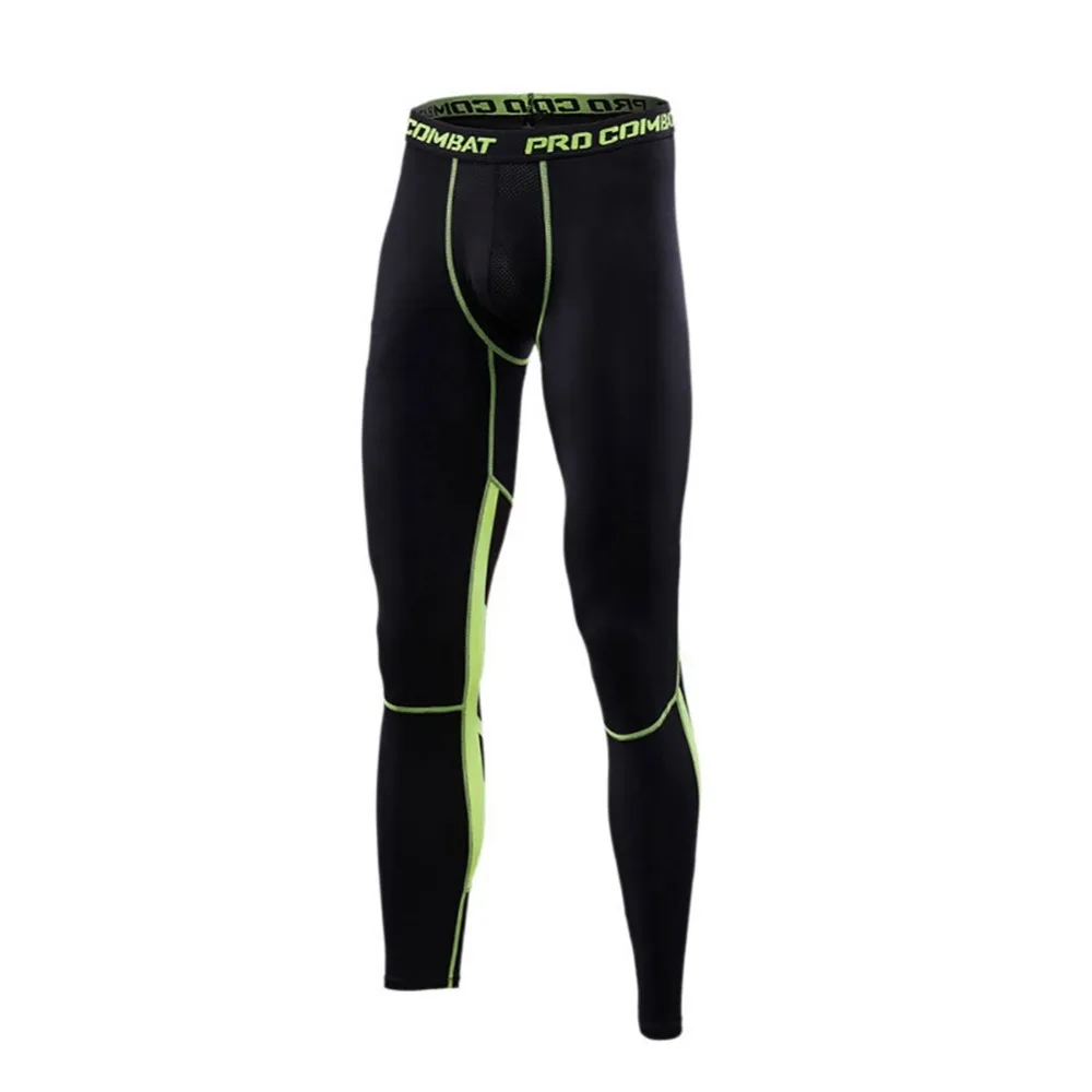 Мужские штаны для бега впитывающие пот эластичные быстросохнущие Фитнес Спорт бег тренировочные колготки брюки