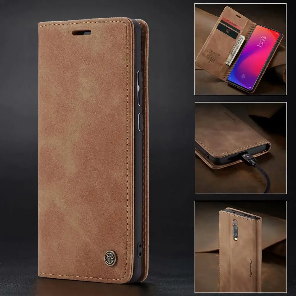

Luxury Leather Flip Case For Xiaomi 9 9T Redmi K20 Pro Note8 Magnetic Wallet For Oneplus 7 Pro 1+7 Card Holder Stand Phone Bags