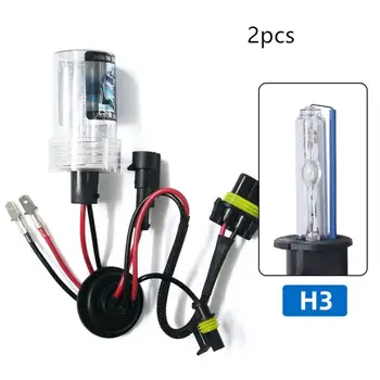

2pcs H3 3000K-15000K Automobile Vehicle HID Xenon Lamp Light Buld Fixment Replacement Car Accessories