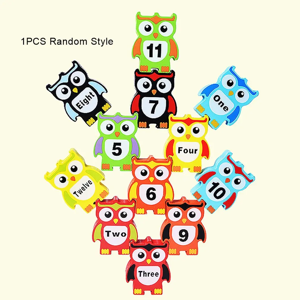 

Owl Overlay Ledomino Children'S Puzzle Toy Building-Block Puzzle Toy Creative Diy 3D Wood Building-Block Toy For Children