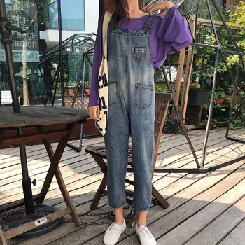 

Kancoold jumpsuit Women Fashion Denim Overalls Rompers Belted Pockets Casual Jumpsuit Streetwear new women jumpsuit 2020MAR24