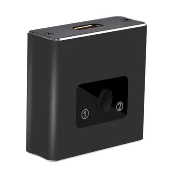 

HDMI Switch 4K Aluminum Alloy Updated Bi-Directional HDMI Switcher 1 in 2 Out or 2 in 1 HDMI Switch Splitter