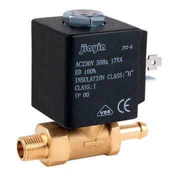 

JYZ-5T Jiayin 2/2 Way AC 230V 50Hz 2mm ZG1/8" Normally Closed N/C Water Solenoid Valve for Steam Generators /Steam Irons /Steam