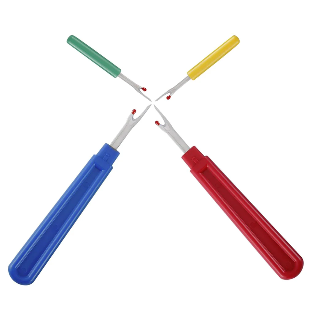 4pcs Large & Small Ripper Seam/Thread Cutter / Stitch Unpicker Useful Sewing Gadget for Cross Stitch Embroidery Accessories