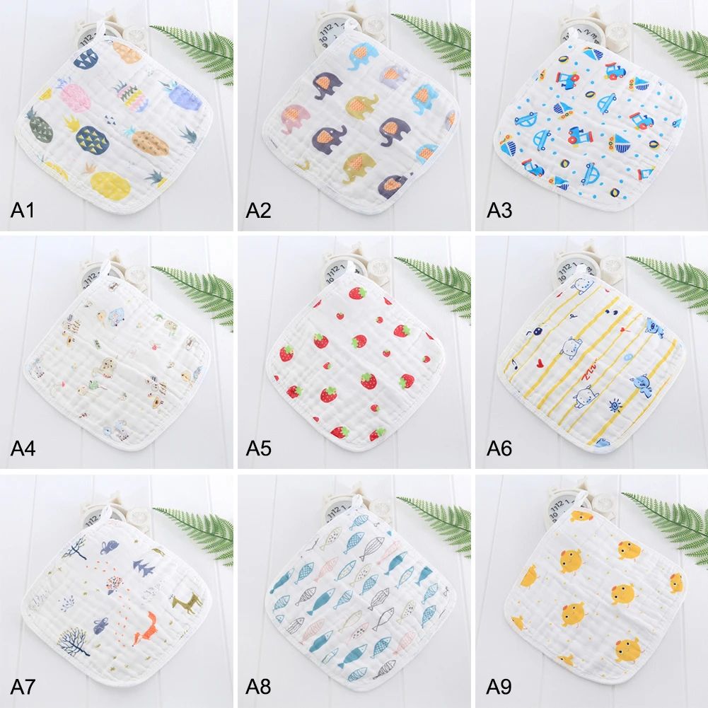 New Baby Wash Bath Comfort Towel 6 Layer Gauze Towel Baby Saliva Towel Cotton Children Handkerchief Newborn Supplies