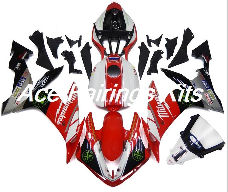 Инжектор ABS Полный Обтекатель подходит для Yamaha R1 2004 2005 2006 04 05 06 YZF R1 полный обтекатель комплект с крышкой бака холодный красный