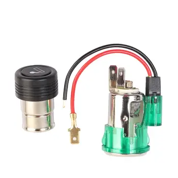 

12V Motorcycle Car Boat Universal Cigarette Lighter With Cigarette Lighter Light Cigarette Lighter Socket Usb Socket
