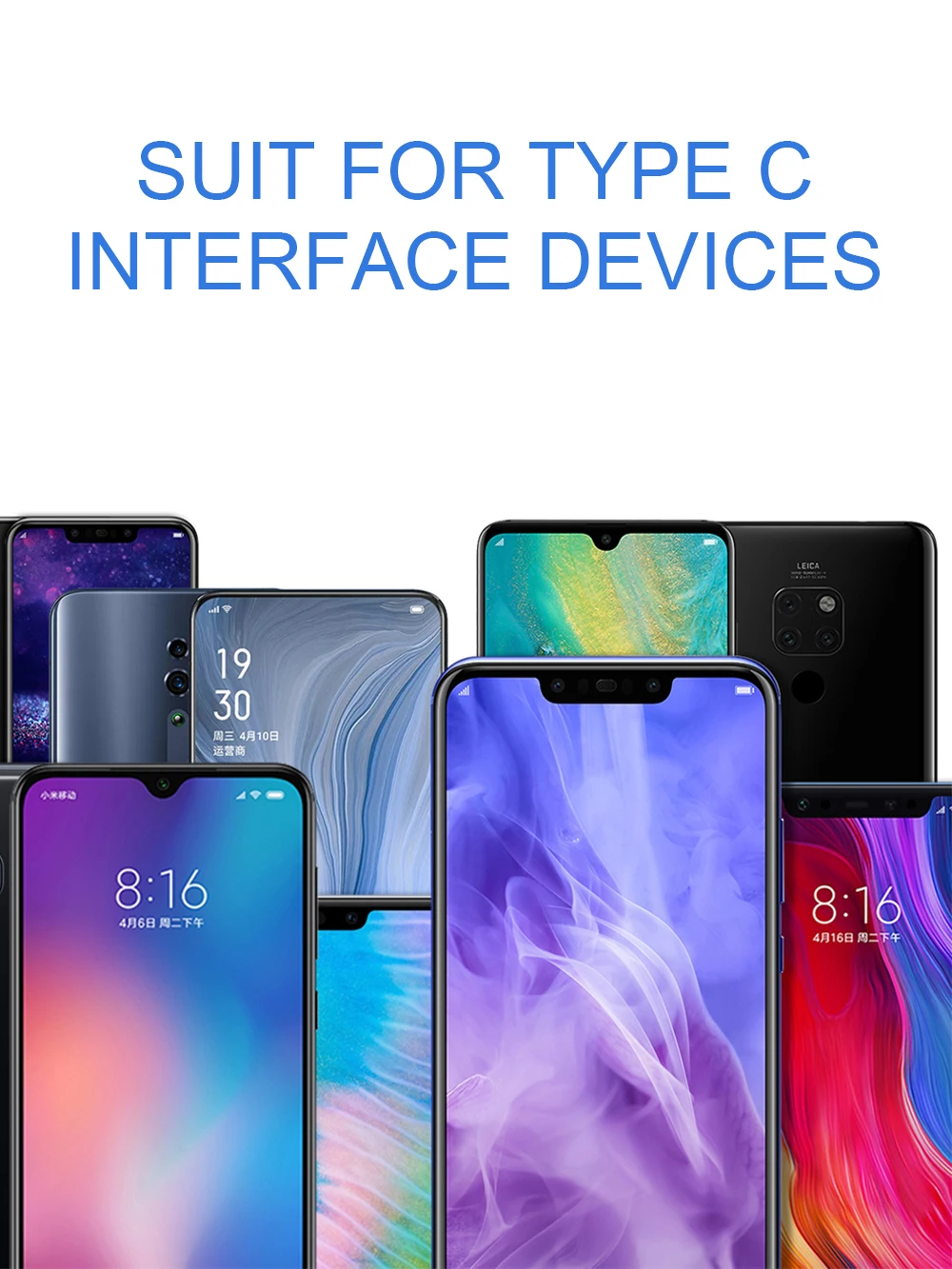 REZ usb type-C кабель держатель для Xiaomi mi9 Redmi note 7 Быстрая Зарядка Micro USB кабель держатель зарядный кабель для телефона