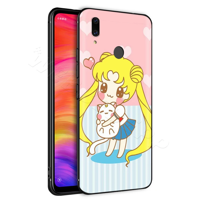 Сейлор Мун милый чехол для Xiaomi Redmi Note 8 MI 3 6 9 A1 A2 A3 8A 6X 9T CC9 Lite SE Pro Max F1 10|Бамперы| |