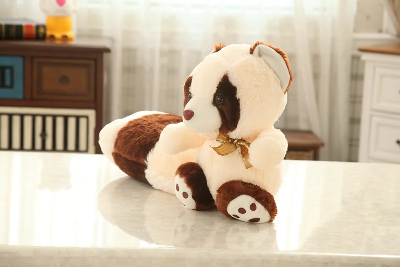 Длинный хвост енота ребенок Playmate игрушечные животные диван диванная подушка под спину ребенок мультфильм Подушка Кукла-девочка игрушка детский подарок