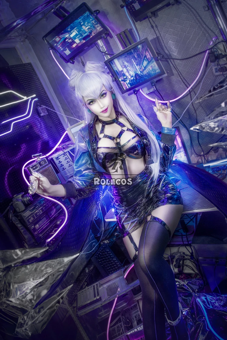 Rolecos Game Lol Kda Cosplay Costume Evelynn Women Sexy All Out Halloween Bra Skirt Full Set -Zentai shop online H6092d887a4a3413c9f3ee9ce2734da26m.jpg