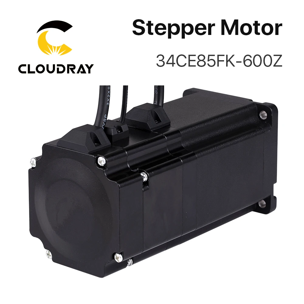 Cloudray Nema 34 폐쇄 루프 모터, CNC 조각 밀링 기계용 브레이크 스테퍼 모터 포함, 6.0A, 8.5N.m
