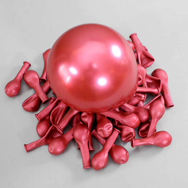5inch Chrome Metallic Latex Balloons Pure Color Macaron Pink Inflate Air Globos Birthday Party Wedding Decoration Supplies