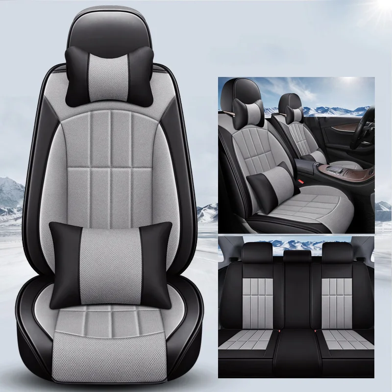 

GEEAOK universal car seat covers for kia spectra sportage 2018 picanto cerato rio k2 soul niro nissan x-trail Auto accessories