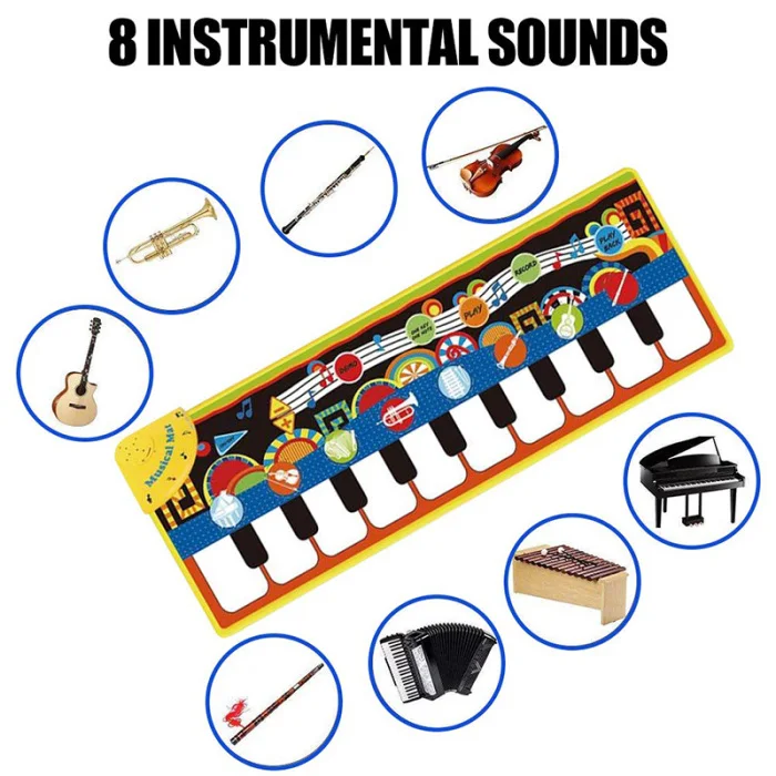 Игровой коврик для фортепиано, музыки, танцев, забавное музыкальное одеяло, подарки для детей, лидер продаж года, детские игрушки, игровые коврики, рождественский подарок, Прямая поставка