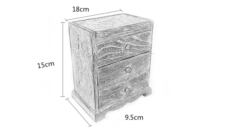 Винтажная деревянная шкатулка для ювелирных изделий с крышкой с выдвижным органайзером для макияжа крафтовые серьги ожерелье косметическая коробка для хранения чехол Красота шкатулка