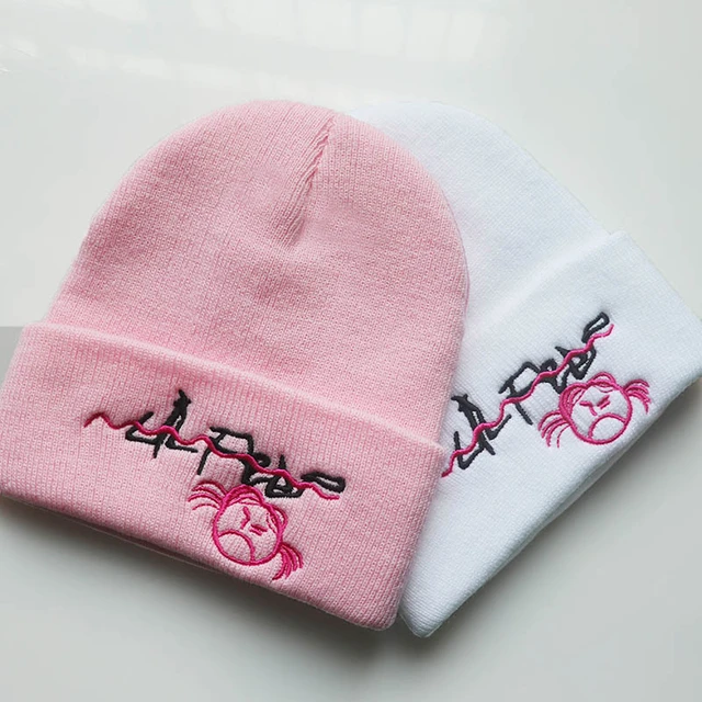 Årvågenhed modnes skridtlængde Lil Peep Beanies Knitted Embroidery Hat Winter Autumn Outdoor Party Hat  Tide Hip Hop Caps Cuffed Unisex Women Men Gifts _ - AliExpress Mobile