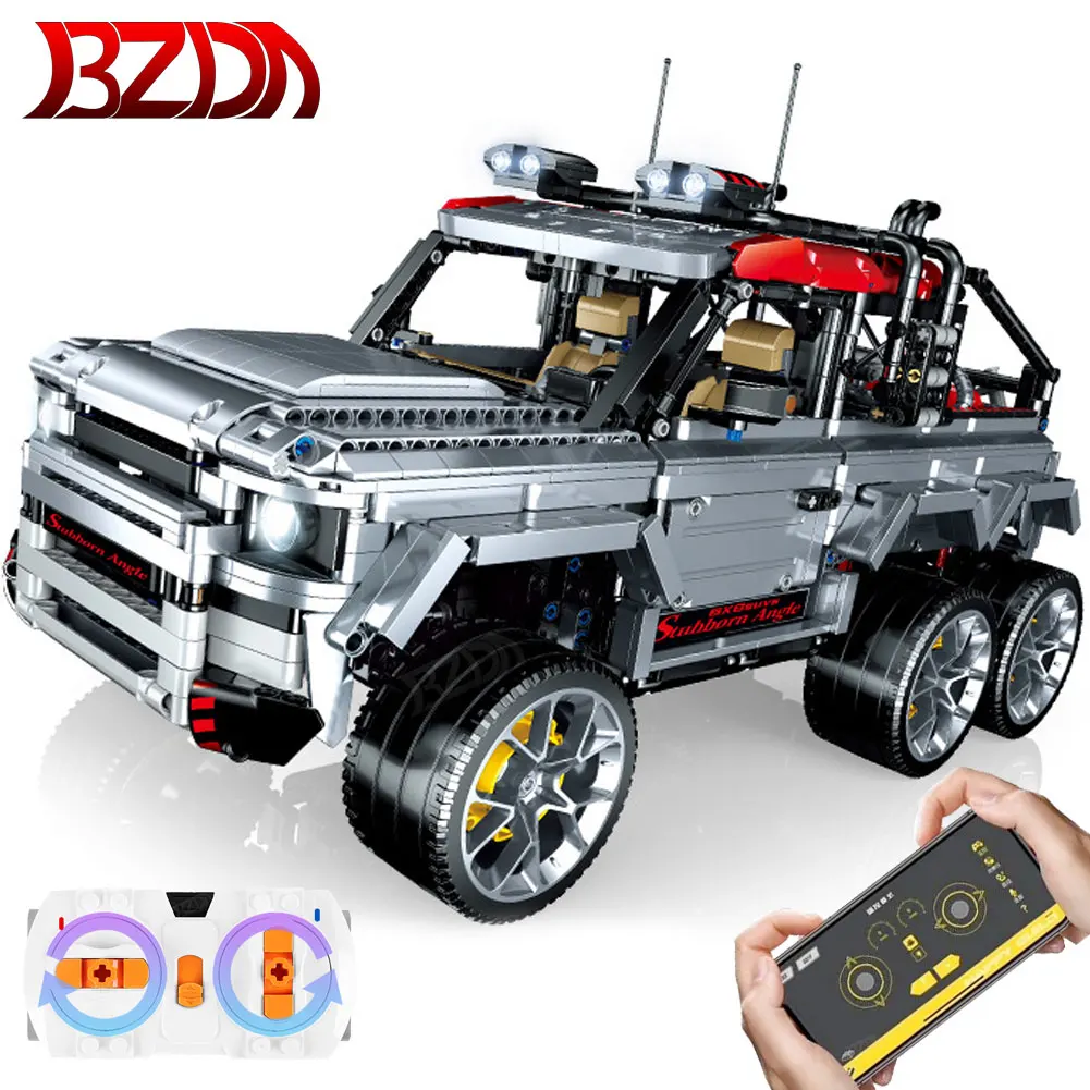 

BZDA Rc Car Toys Building Block City Technic Car Model Speed Champions Racing Off-road Sports Car Set Toy Children Gift